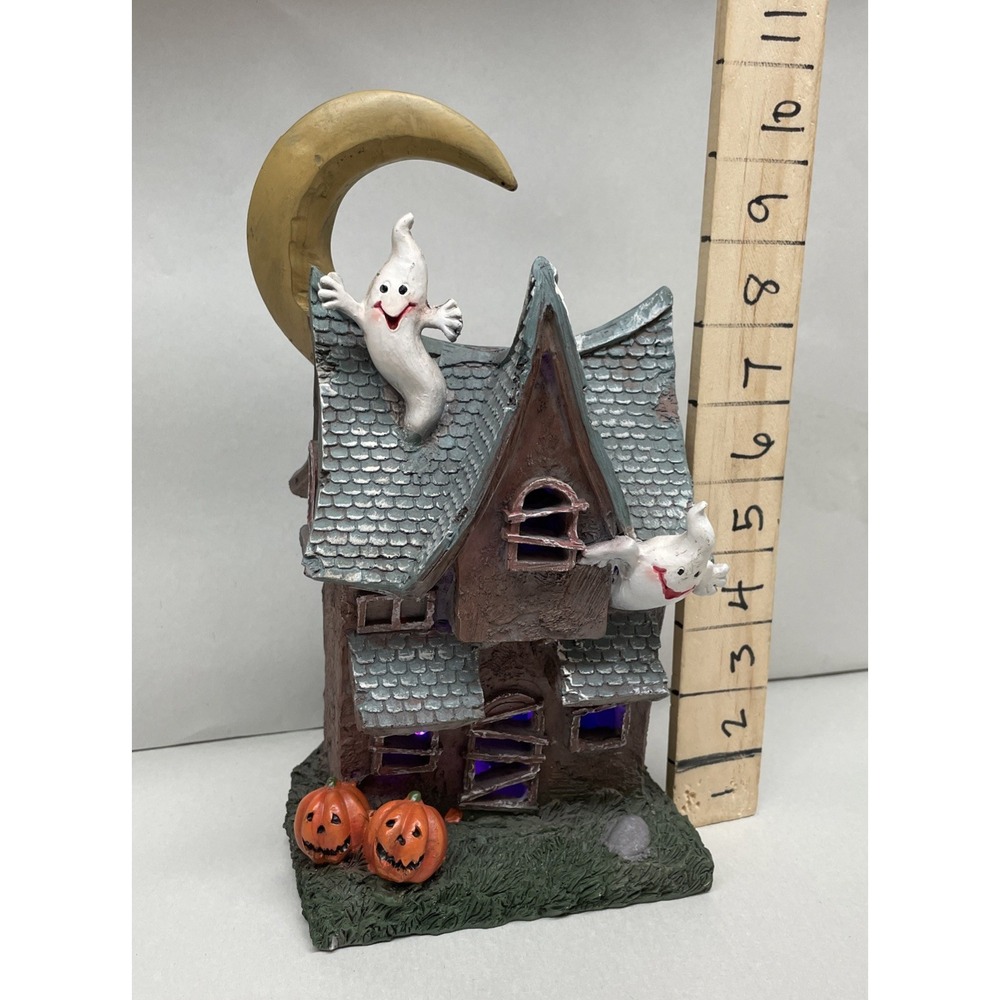 VINTAGE HALLOWEEN HOUSE LIGHT UP Color Changing DECORATION SPOOKY TESTED - Picture 7 of 16